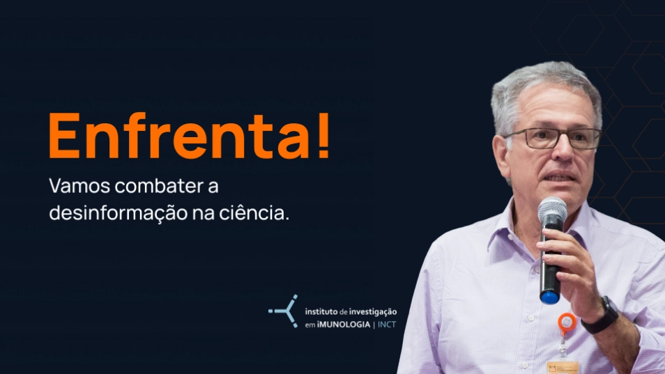 Enfrenta!  Vamos combater a  desinformação na ciência.